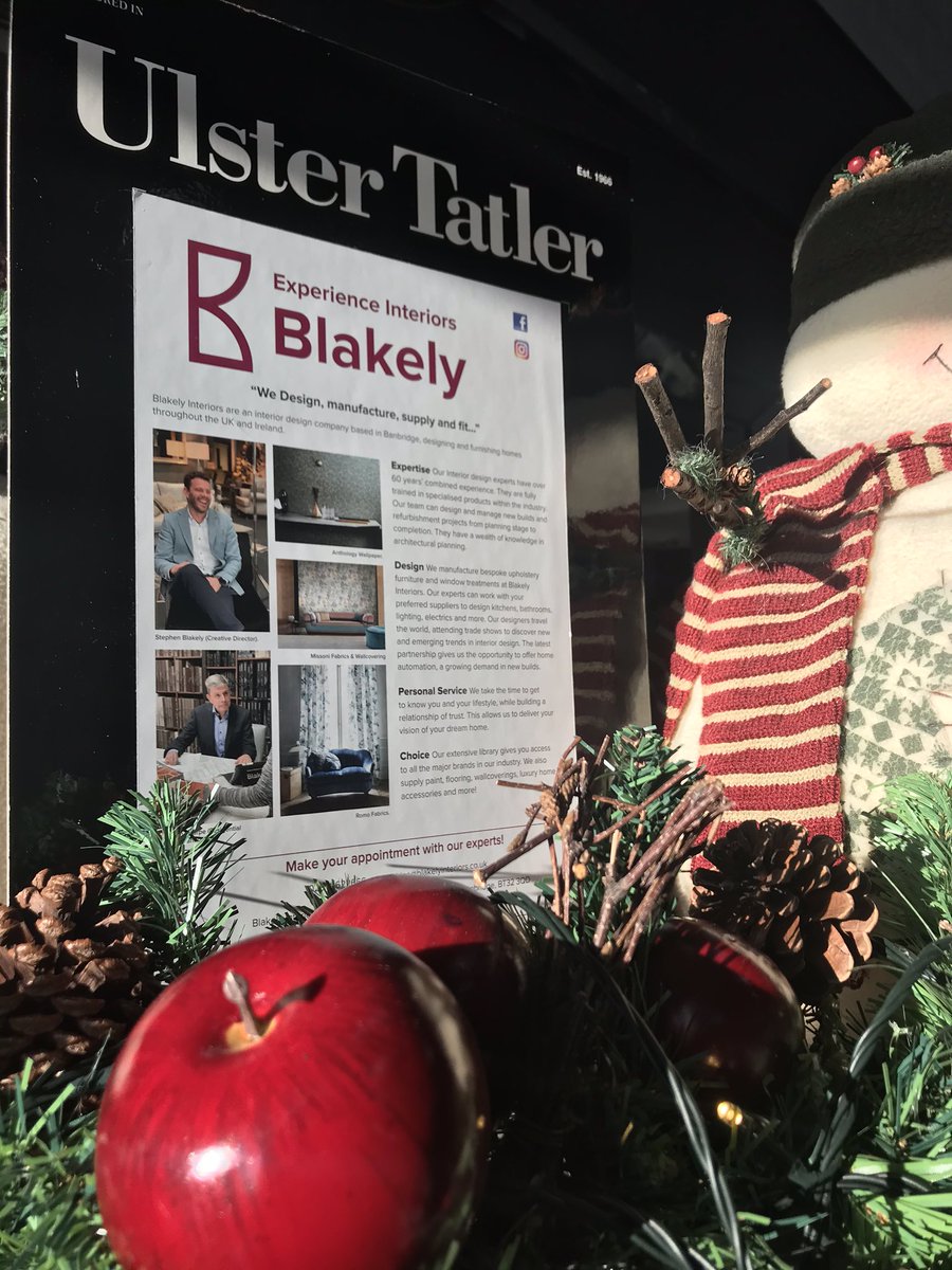 Special Thankyou to <a href="/ulstertatlermag/">Ulster Tatler</a> for popping in with this stunning plaque! We are all looking forward to working together again in the new year! 🎄