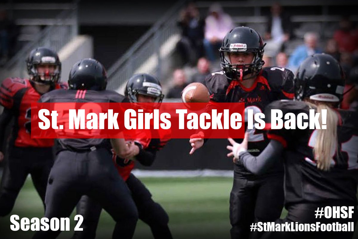 <a href="/StMarkOCSB/">St. Mark High School</a> HS Girls Varsity Tackle Team are ready to defend their high school title this spring. Thank you to <a href="/FoundationOSEG/">OSEG Foundation</a> and <a href="/REDBLACKS/">Ottawa REDBLACKS</a> for supporting the league and players as we grow. Training camp late February 2020. <a href="/SMHSJrFb/">StMarkJrFootball</a> <a href="/OttawaHSFball/">OttawaHSFootball</a>