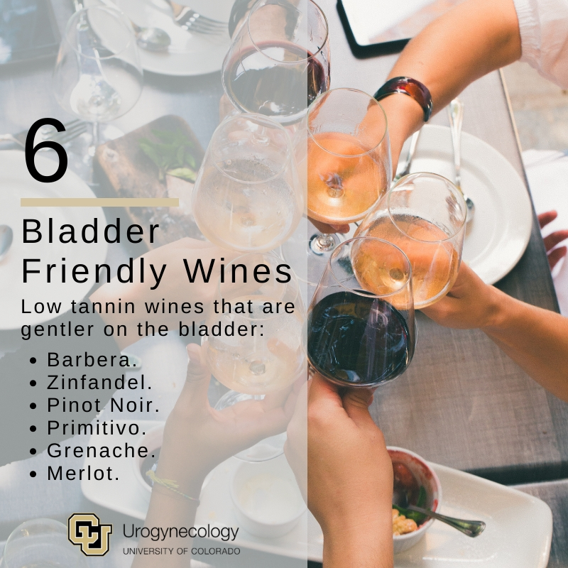CU_WomensHealth's tweet image. Making a last minute run to the liquor store before the family arrives for the holidays? Keep an eye on the wine you buy. Your bladder (and theirs) will thank you. bit.ly/2XOtPGL #wine #bladderhealth #bladderfriendly