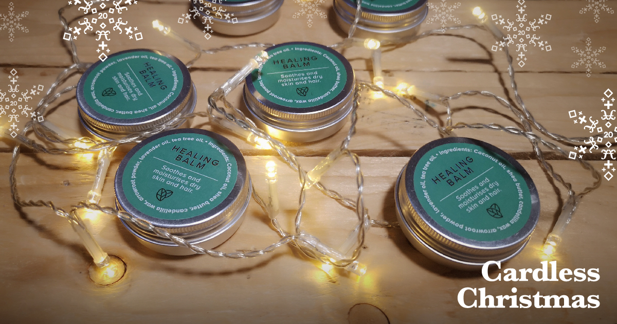Kirsty made, packaged and sold her vegan healing balm and raised £52.50 for <a href="/BensCentre/">Bens Centre For Vulnerable People Sheffield🍊</a> who relieve poverty, sickness and distress for people with alcohol related problems. #cardlesschristmasproject