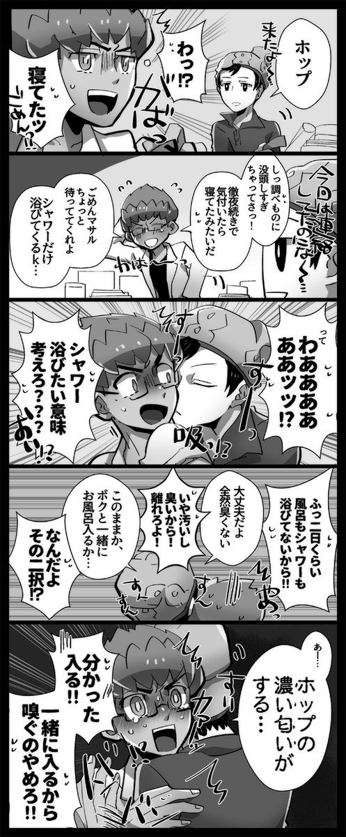 主ホプ(マサホプ)ちゃんまんが。うちの主人公は変態なんで…※ED後未来捏造注意 