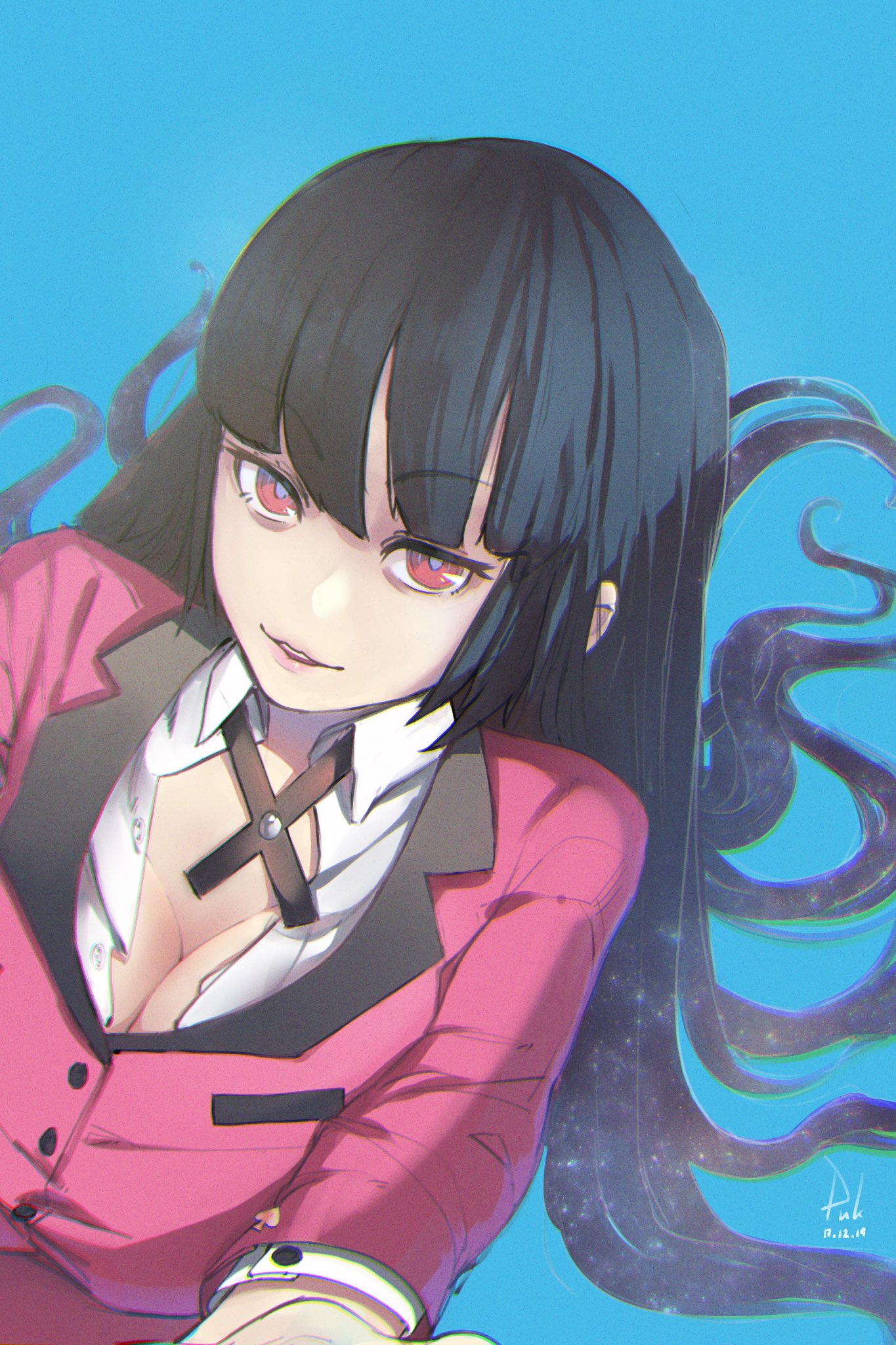 Twitter 上的 Puk パック 賭ケグルイましょう 夢子ちゃん 賭ケグルイ 蛇喰夢子 イラスト なにこれかわいい 青 少女 女の子 制服 トランプ T Co Q8zwmokpez Twitter
