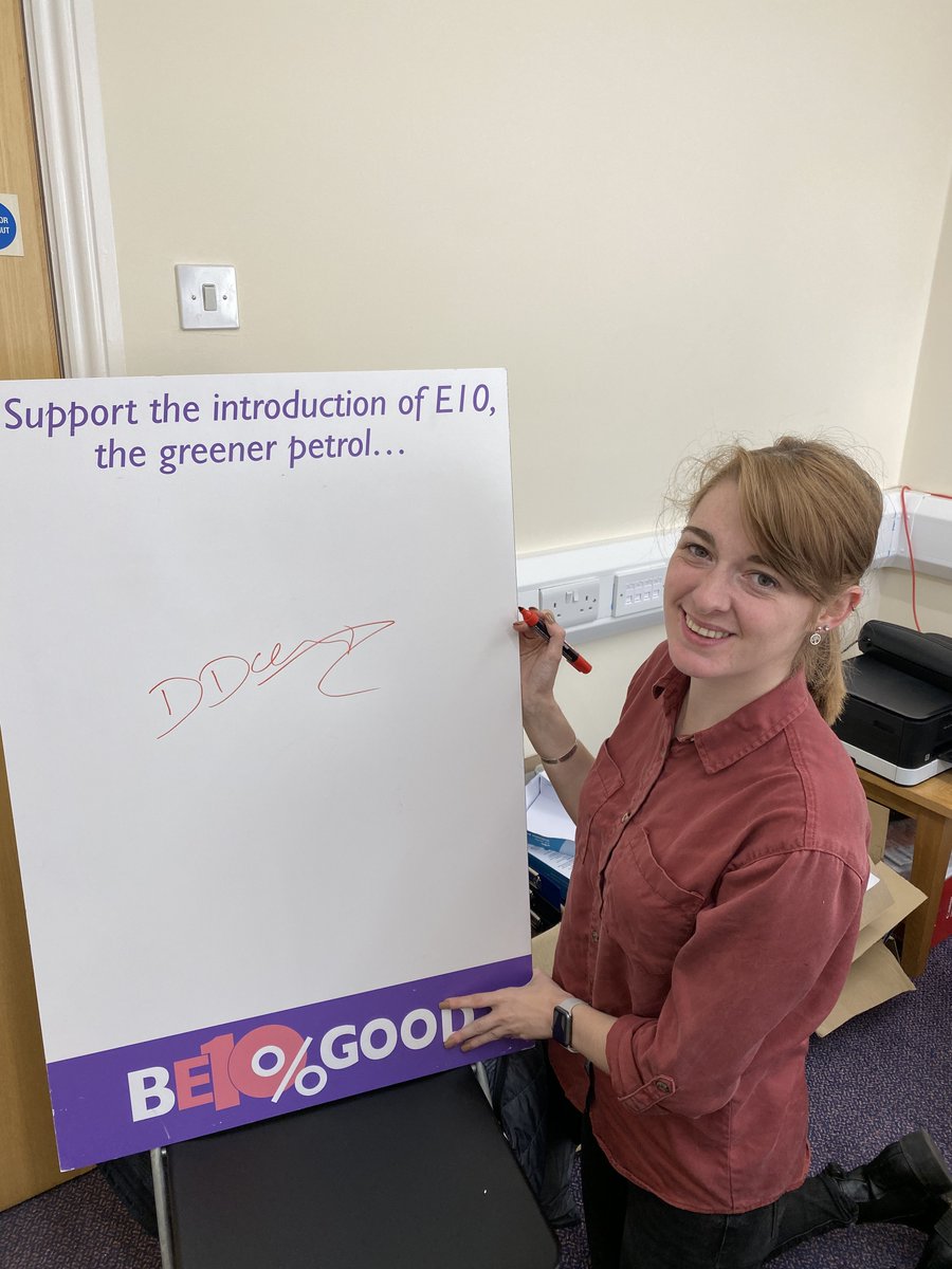 Congratulations Dehenna Davison on her election as MP for Bishop Auckland, we will continue to look to her for support to reduce the carbon emissions through the swift introduction of the greener petrol E10

#BE10percentgood
#E10