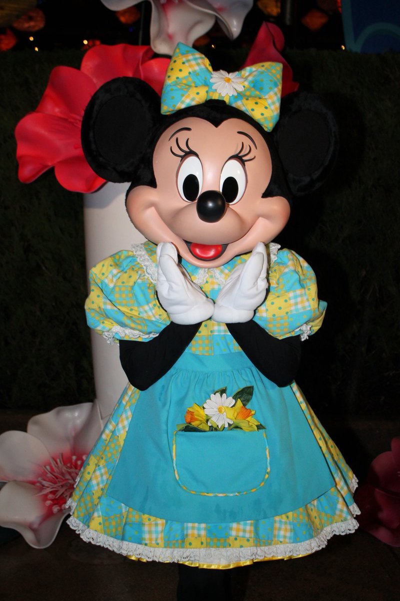 CharactersPBlog's tweet photo. Minnie Mouse dressed up with her spring outfit last Thursday at the Disneyland Park Celebrations Night! #minniemouse #disneylandpark #celebration #apevent #passholdernight #disney #disneyparks #disneycharacters #disneylandparis #disneyphotos #disneylandparkcelebrations https://t.co/6IjDTk1cu1