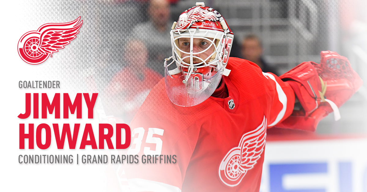 Jimmy Howard placed on Red Wings' injured reserve