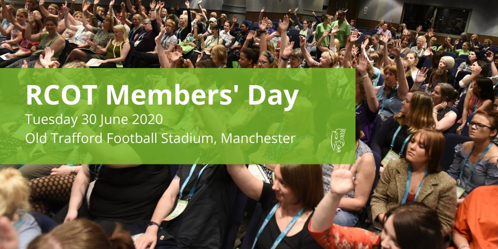 theRCOT's tweet photo. Join us for this brand new #RCOTMembersDay featuring a programme of interactive sessions, talks, and the chance to connect with fellow members. Our AGM will also take place during the day. This event is free and open to RCOT MEMBERS ONLY. https://t.co/y5pUzrlQwz https://t.co/OBCfRzBpB9