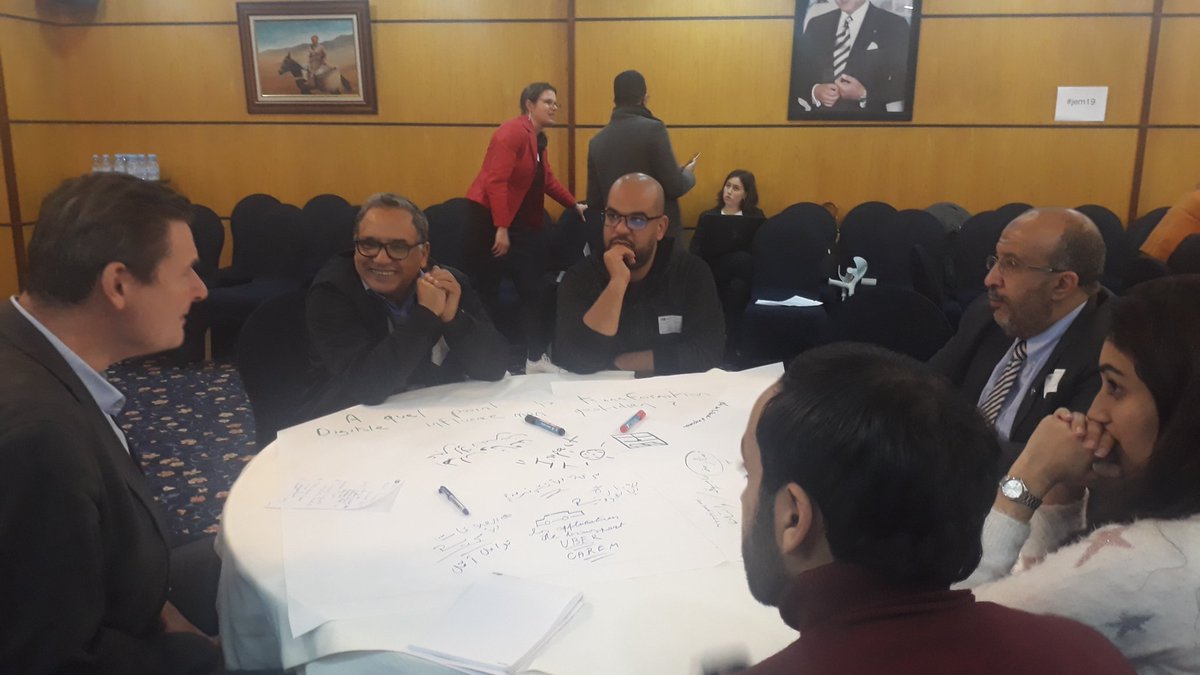 JaaYousra's tweet photo. Table ronde sur "La transformation digitale: quelle influence sur le quotidien?" 👨‍💻👩‍💻au Colloque de la @dw_akademie sur le "Journalisme de qualité" #jem19 https://t.co/XfYXLLRbAW