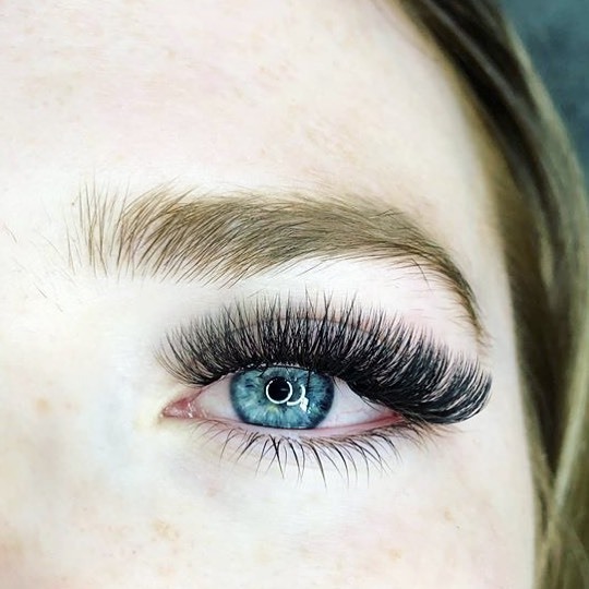 LadyLashAust's tweet photo. Fluffy and full - medium volume, cat eye flick - lashes by senior lash stylist Ebony at Parramatta! These beauties take time - about 2-2.5 hours, as it’s imperative that we totally isolate each lash, and then apply a symmetrical, handmade lash fan to eac… https://t.co/3yzL0A9g5Q https://t.co/CrOjTHQrE0