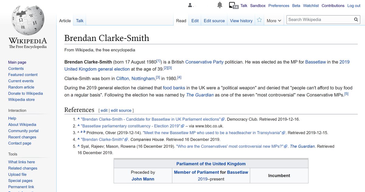 Part 3: Brendan Clarke-SmithThe guy who claimed that food banks are a "political weapon" and denied that some people can't afford to buy food.