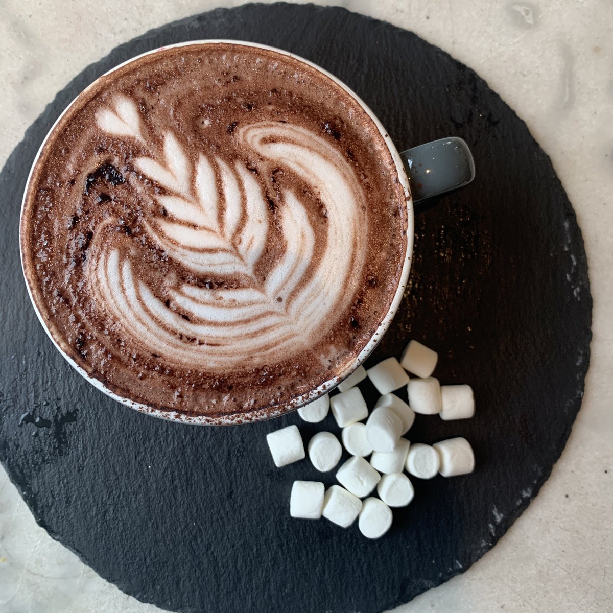 Sit back and indulge with our ultimate hot chocolate, served with toppings of your choice. 

Why not try with one of our alternative milks: oat, almond or soya? #TuesdayTreats