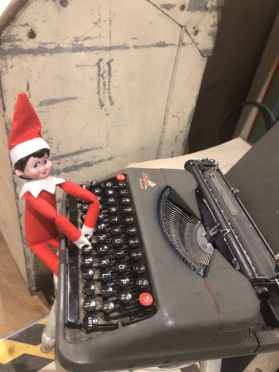 Betty wants to write to Santa...better luck next year Betty! #naughtylist #harrogateantiques