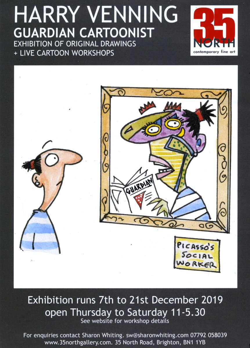 harry venning (@harrymvenning) on Twitter photo Brighton folk! My Clare In The Community exhibition at <a href="/35NorthGallery/">35 North Gallery</a> is on from Thursday to Saturday. Peruse the hilarity on show and then buy a Clare gift to cheer up the leftie in your life. Brighton folk! My Clare In The Community exhibition at <a href="/35NorthGallery/">35 North Gallery</a> is on from Thursday to Saturday. Peruse the hilarity on show and then buy a Clare gift to cheer up the leftie in your life.