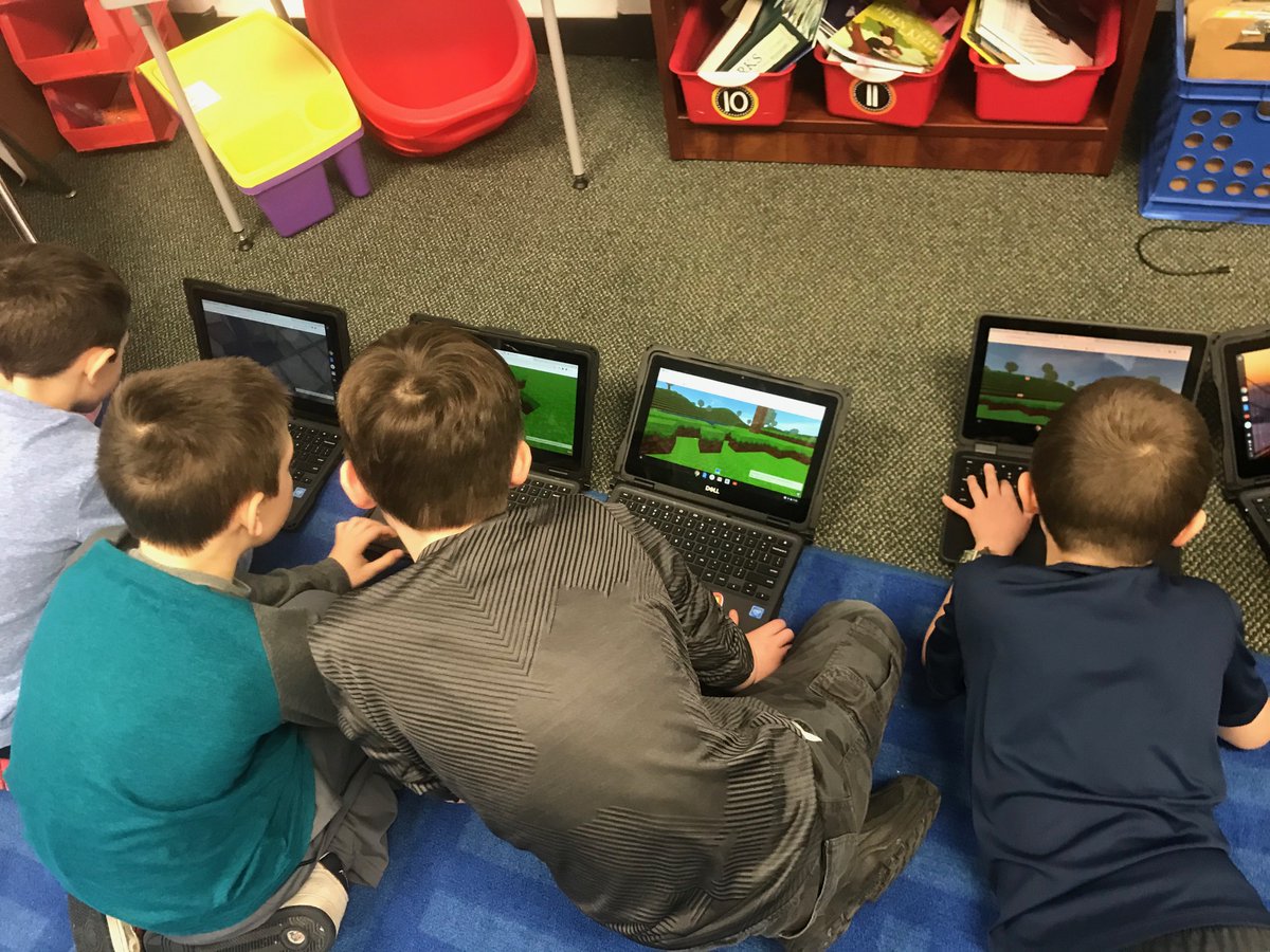 Central301's tweet image. Lily Lake third graders celebrate the #HourofCode2019! After investigating STEM careers, they explored computer programming and coding through Code Monkey and CoffeeScript.