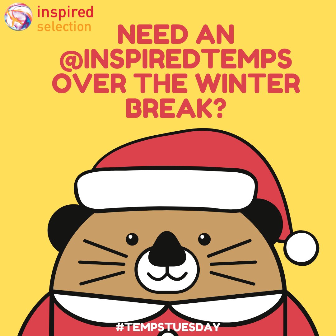 Inspiredjobs's tweet photo. Looking for an extra helper this #Christmas season? Then get in touch with our #TempsTeam @Jennie_Inspired &amp; @rhiannonlouisa1! #workinpublishing #tempstuesday #tuesdaythoughts #christmascountdown https://t.co/uIeg2eSIcL
