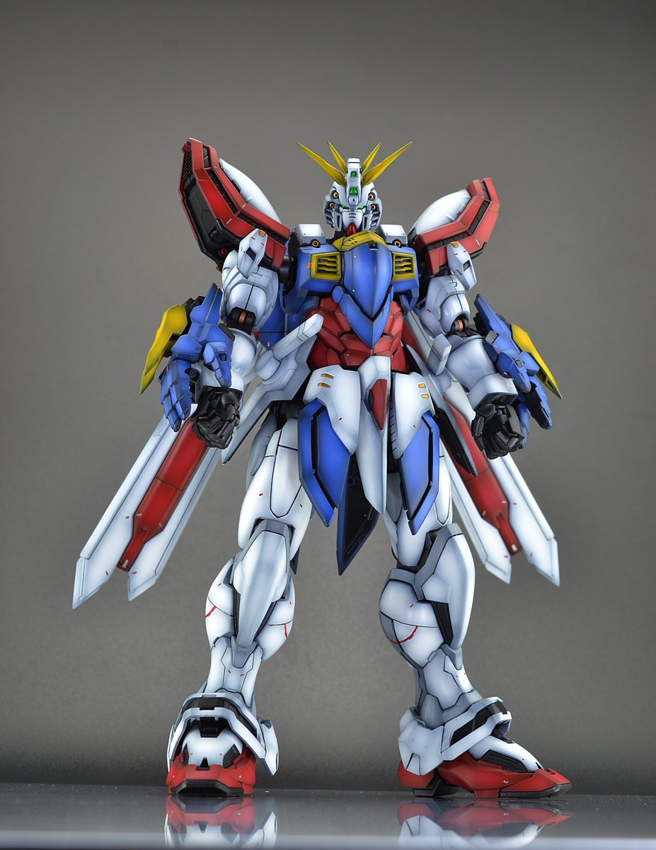 M E T E O R 3ガンダム作ってます ٩ ˊᗜˋ و ハイレゾリューションモデル ゴッドガンダム完成しました いろんなハプニングが有り 時間がかかってしまいましたが 年内に仕上がり 機動武闘伝gガンダム25周年 に間に合って良かったです Gガンダム