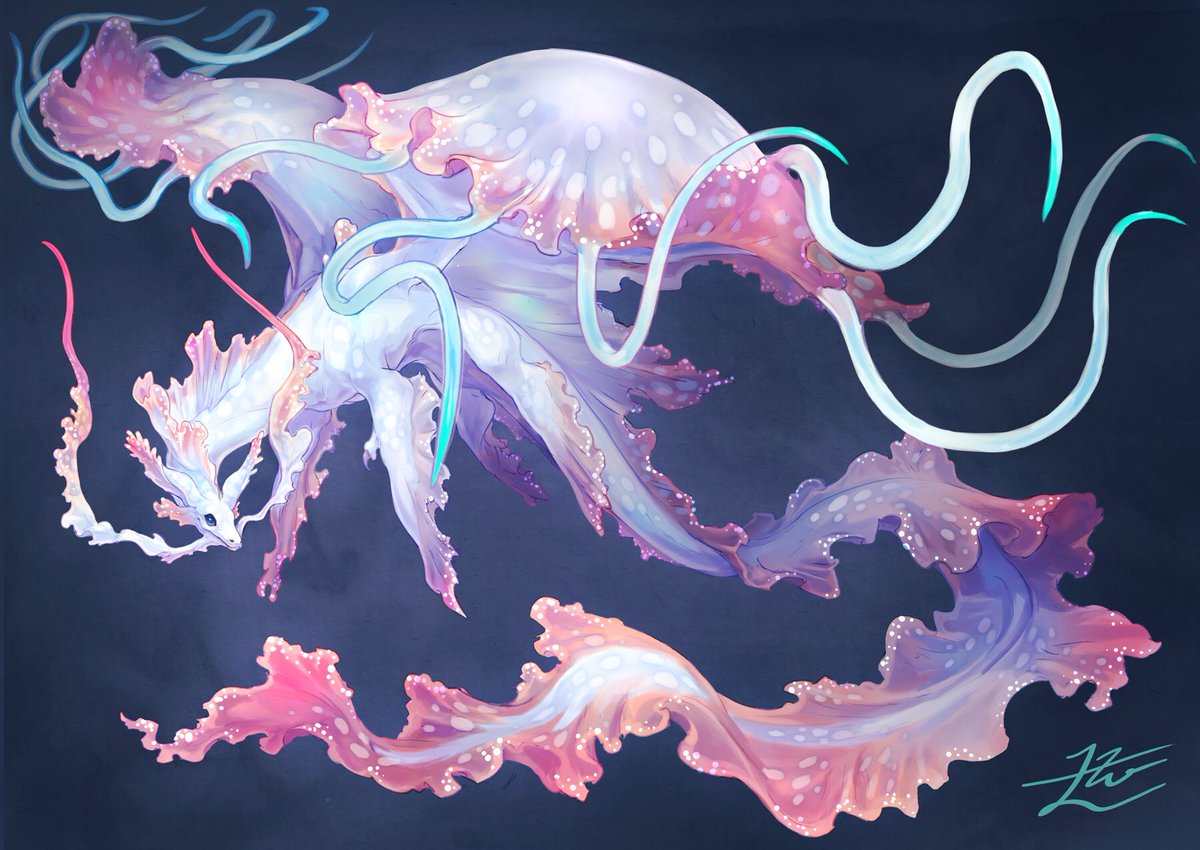 「Jellyfish Dragon ?   #C97 」|山村れぇ/Lē Yamamuraのイラスト