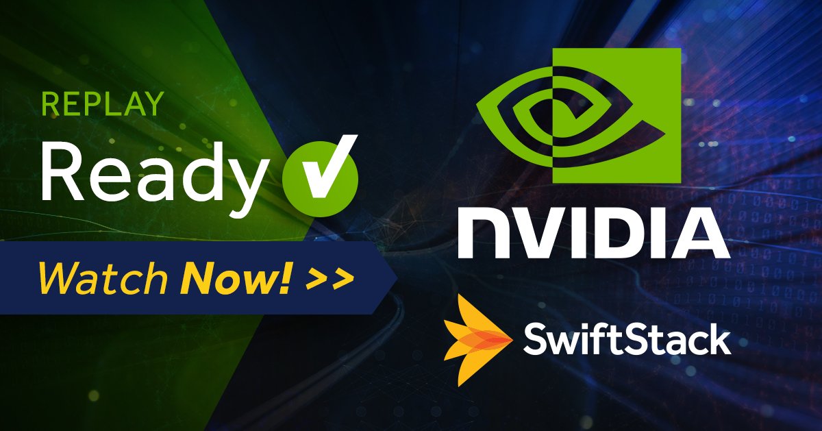 SwiftStack's tweet image. Ready when you are! "Accelerate Large Scale AI Deep Learning Pipelines" with NVIDIA. Please enjoy the replay for free. Watch Now >> bit.ly/2qVeqJc #NVIDIA #Carahsoft #ML #AI