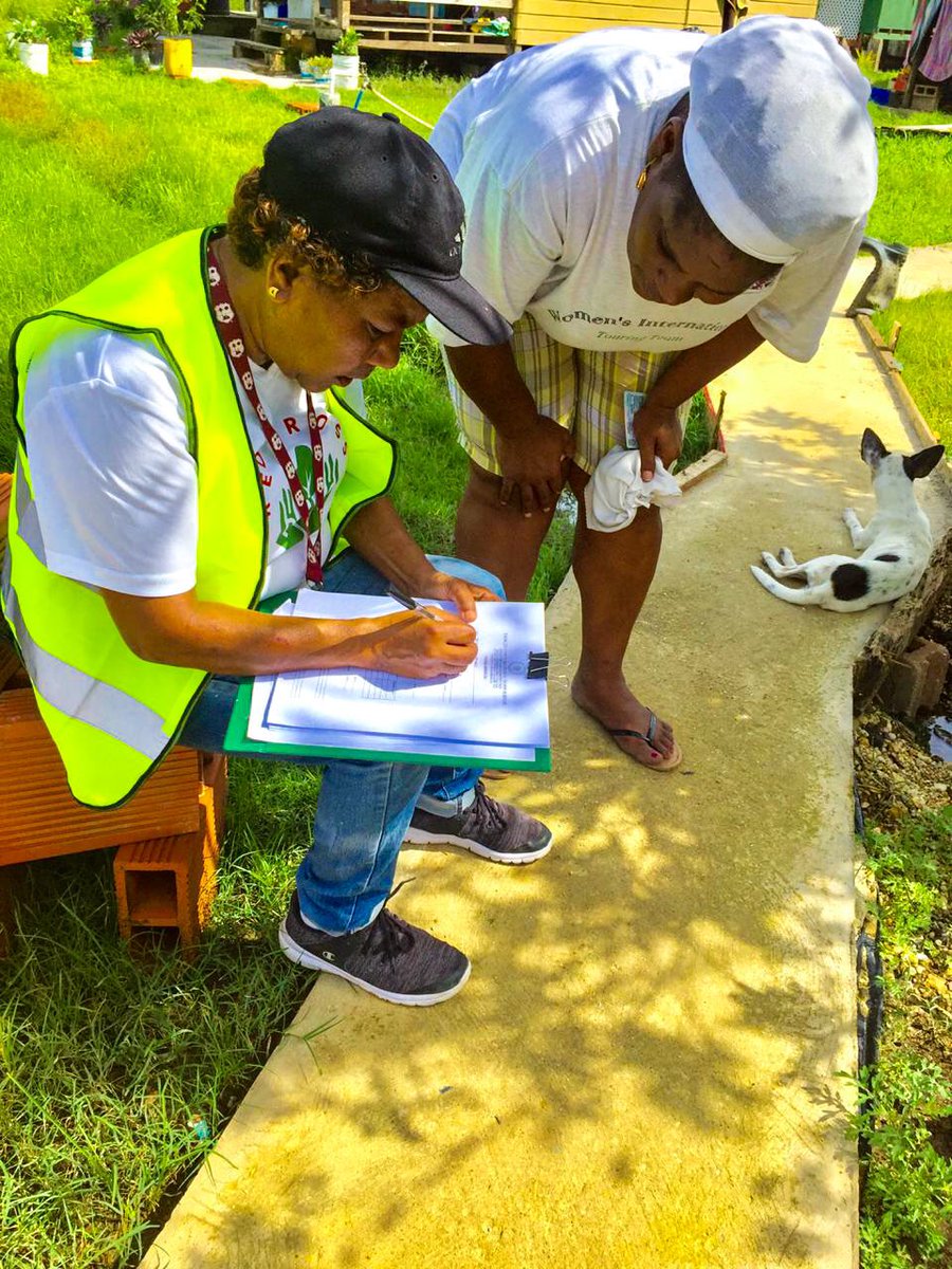 ttredcross's tweet photo. Volunteers worked alongside the Princes Town Regional Corporation yesterday, conducting assessments in Moruga and Barrackpore. Today they are out on the field again helping families and providing support. #RedCrossinAction #TTRCS #ForHumanity #ThanksVolunteers https://t.co/RTVOEtwNfM