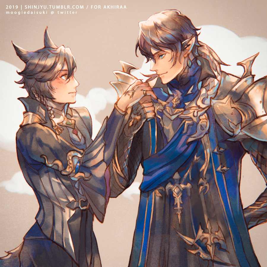 “#ffxiv commission for akhiraa, thank you so much! 😊✨ #shinjyuart #aymeric...