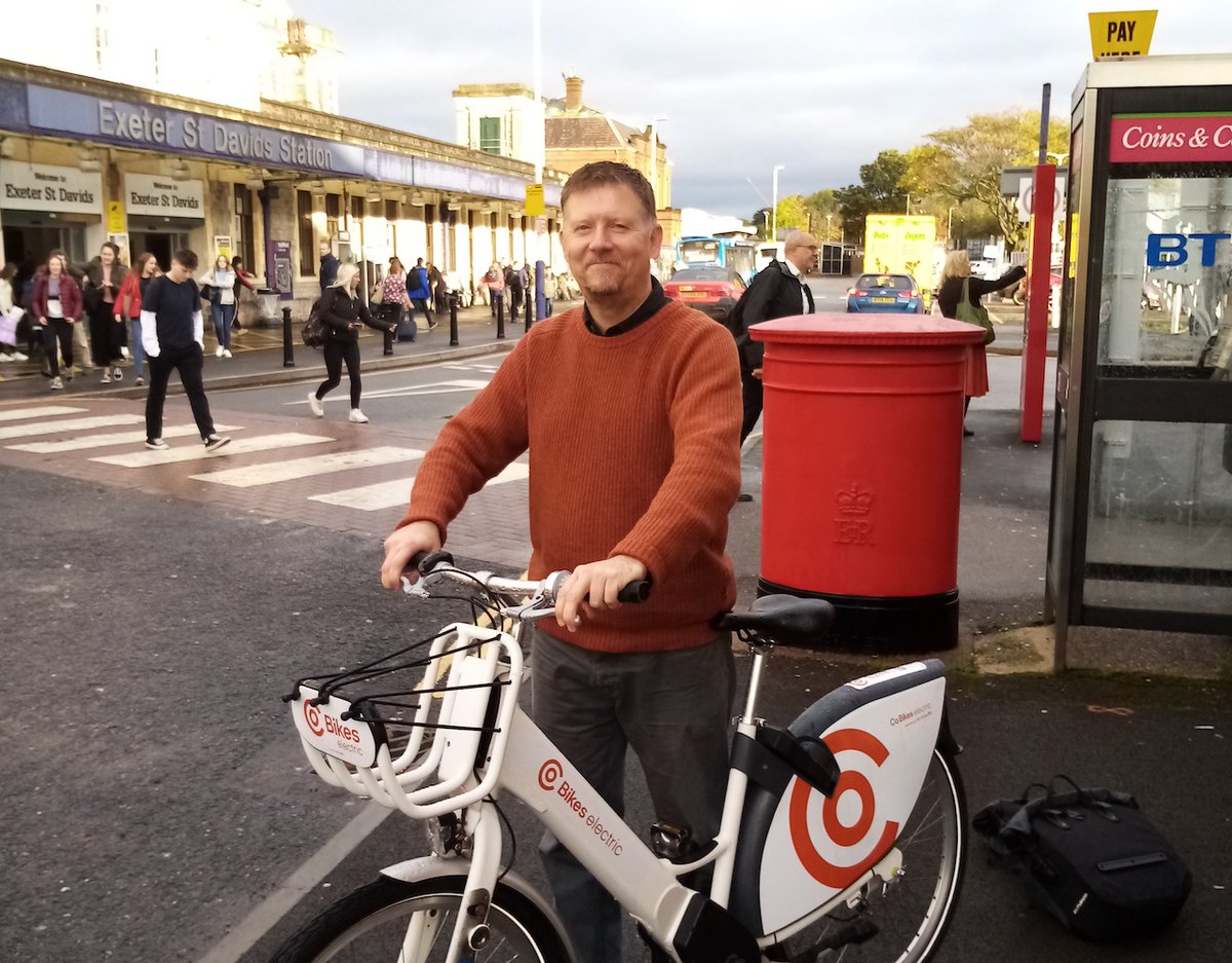 Here's why Tim love our bikes “I teach at Exeter College &amp; at St Luke's campus &amp; Co Bikes are the only way I can get from one to another quickly enough to start my class on time. I'm really excited about the roll out of more docking stations, &amp; the new upgraded bikes are great!”
