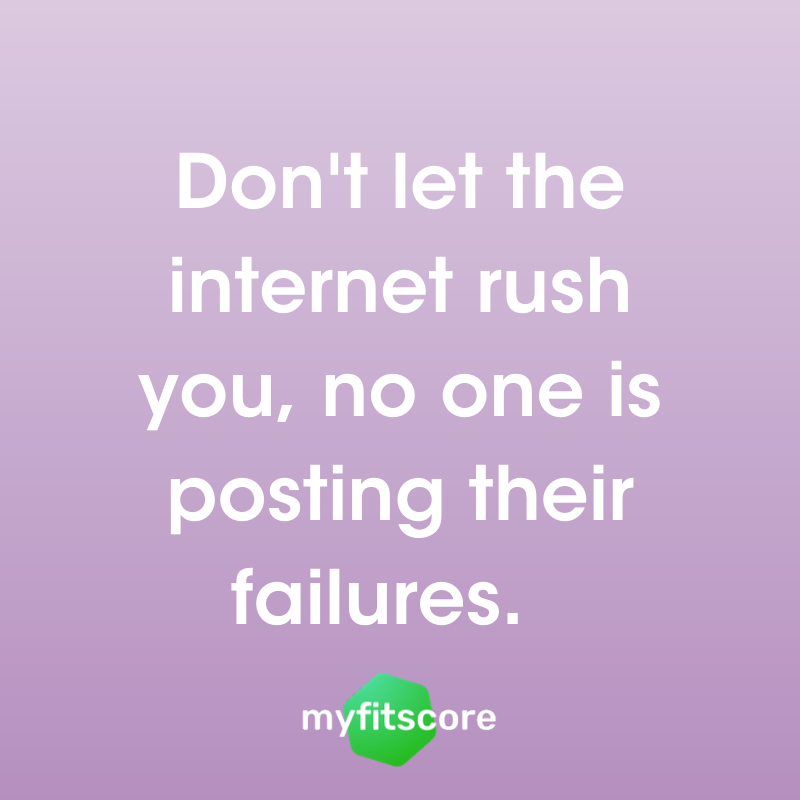 MyFitScoreApp's tweet image. Use social media in positive way during your health journey, don&apos;t compare yourself to other people&apos;s selfies or body transformations as you don&apos;t get to see the full picture! Changing your #habits to lead a #healthier lifestyle will take a lot of work but it will be worth it! ✨