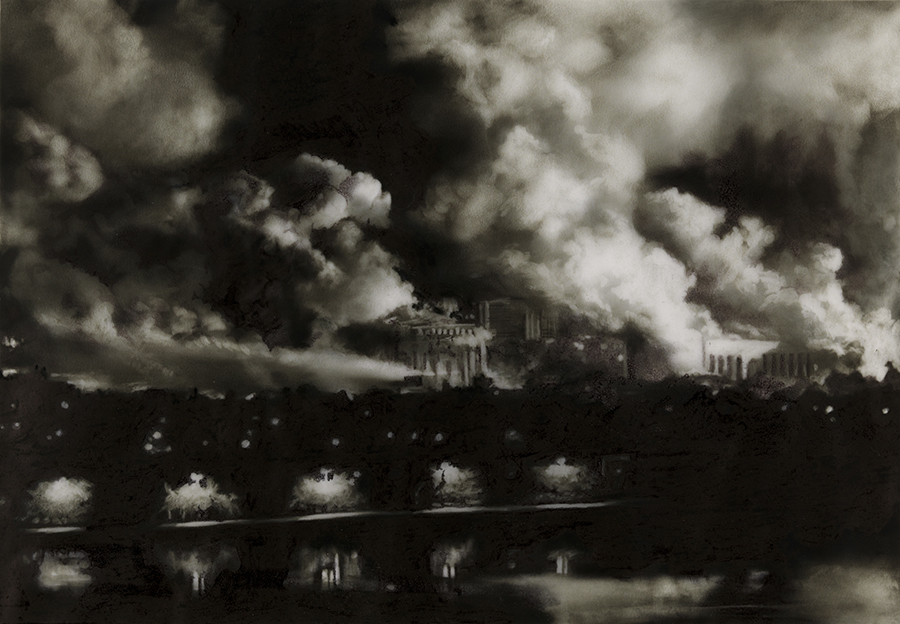 AlbertinaMuseum's tweet photo. Zu sehen bei #APassionForDrawing:
Robert Longo | Study for Bombing Baghdad | 2007 | Donation de la Collection Florence et Daniel Guerlain, 2012 @CentrePompidou – Musée National d’Art Moderne, Paris | © Robert Longo
#ContemporaryDrawing #GuerlainCollection #Wien https://t.co/HI7bNqp13X