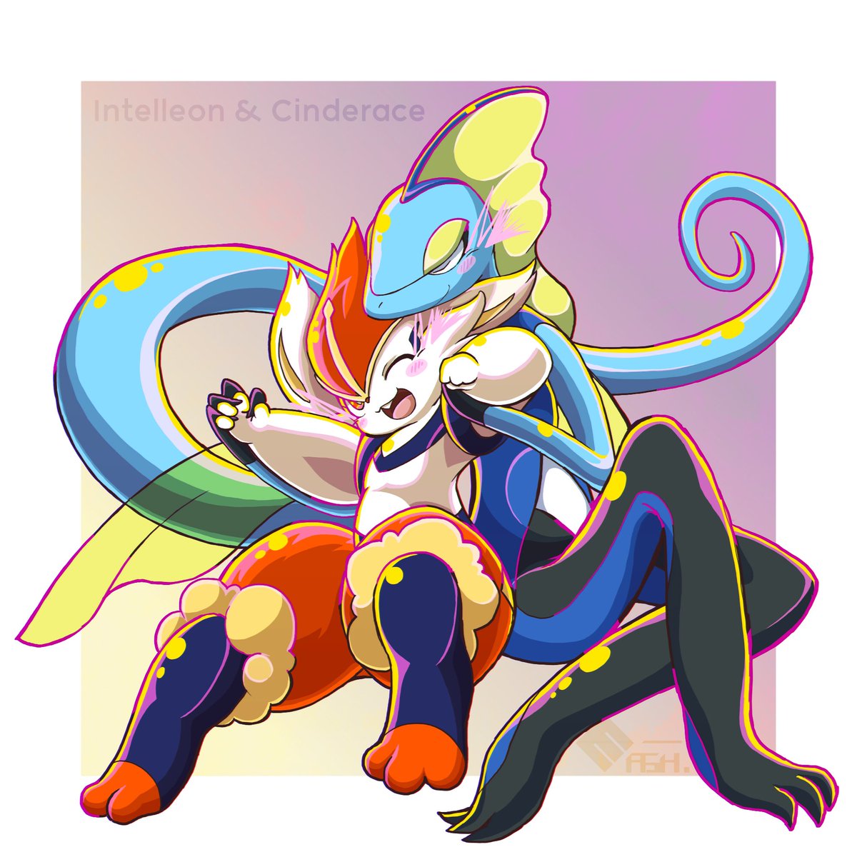 ポケモン エースバーン と インテレオン お二人は まだ 結婚とか されないのですか Mashのイラスト