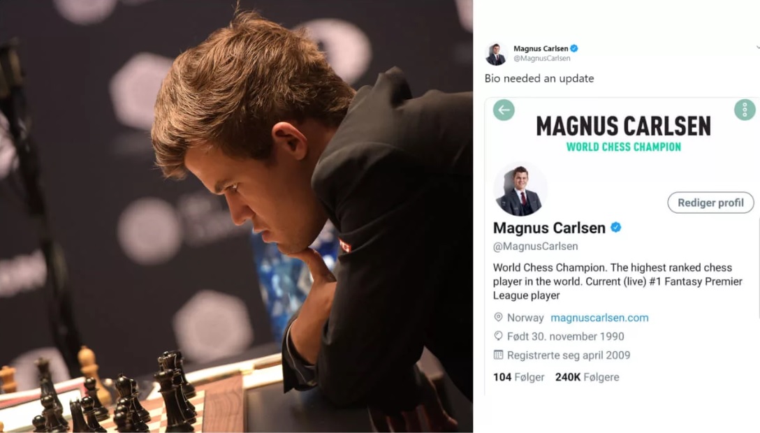 Magnus Carlsen on X: Bio needed an update  / X
