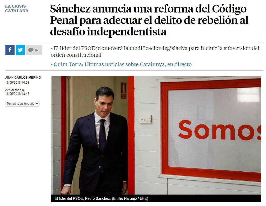 NoEsPotCat's tweet photo. Alguns sembla que han "oblidat" qui és en Pedro Erdogan i el PSOE dels GAL, dels ERES i del 155!
Pedro Sánchez anuncia una reforma del codi penal per adequar el delicte de rebelió al desafiament independentista
#NOESPOT #NOalPSOE #NOésNO https://t.co/wZ3898GZkd