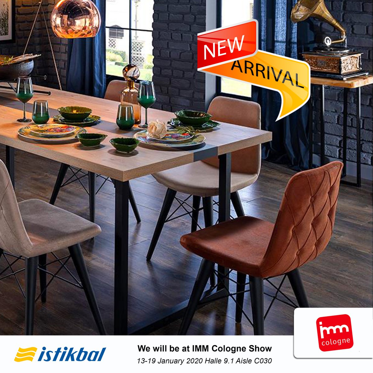 IstikbalGlobal's tweet photo. Maximize the joy of meal with Indigo Dining Room Set…
#istikbal #furniture #istikbalfurniture #immcologne2020 #indigodining #diningroomset #newproduct https://t.co/XsyDb5cLWN