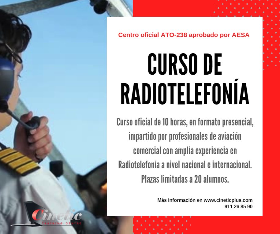 Completa tu formación de piloto con nuestro curso presencial de Radiotelefonía para pilotos 🎙🛩