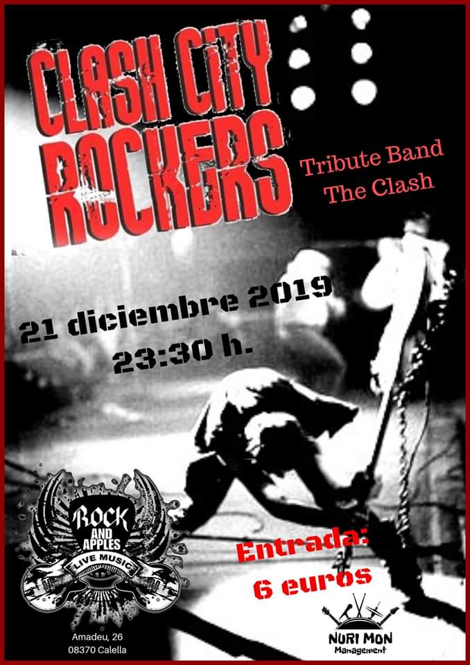 Este sábado volvemos, esta vez en Calella, en la emblemática Sala <a href="/rockandapples/">rock and apples</a>,el día antes de haceros ricos venid a disfrutar de RockAndRoll.#ClashCityRockers #TheClash