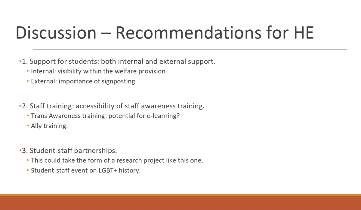 Mental_Elf's tweet photo. @DrALaville @LavilleLGBT @Dom_Smithies @StudentMindsOrg @UniofReading @KoehlerWill @SchrebersSister @DeanConnelly94 Top 3 points from @DrALaville from @LavilleLGBT
1. We must support LGBT+ students
2. Staff should be trained in trans awareness
3. We must develop student-staff partnerships for collaborative events
#smartenconf19 https://t.co/sljK5GQ94N