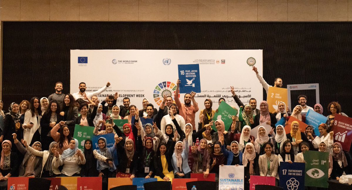 unwomenarabic's tweet photo. Youth put a spotlight on gender equality at the Arab Sustainable Development Week!
Read more: https://t.co/RYYX8PKDdD 
#ASDWeek #GenerationEquality https://t.co/2L8Ori9dWY