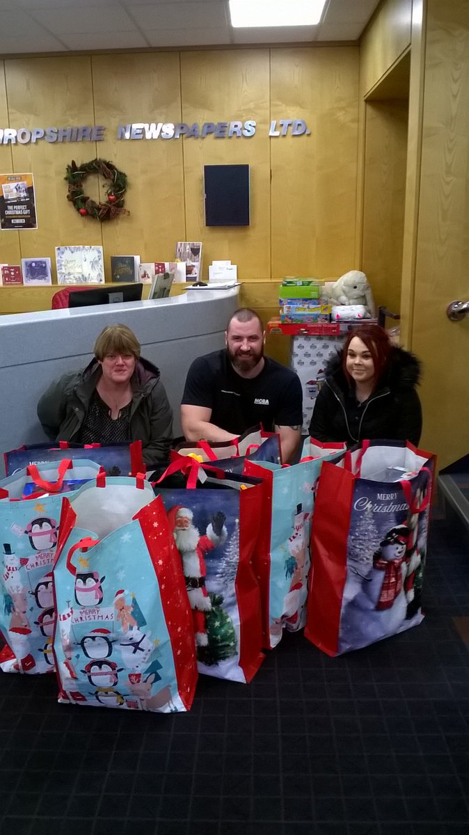 A huge thank you to the wonderfully generous staff at Moba UK for donating 62 wonderful gifts valued at £380 to the <a href="/ShropshireStar/">Shropshire Star</a> and <a href="/StorageKingShrw/">Shrewsbury sk</a> Christmas Toy Appeal. Thank you from the bottom of our hearts.