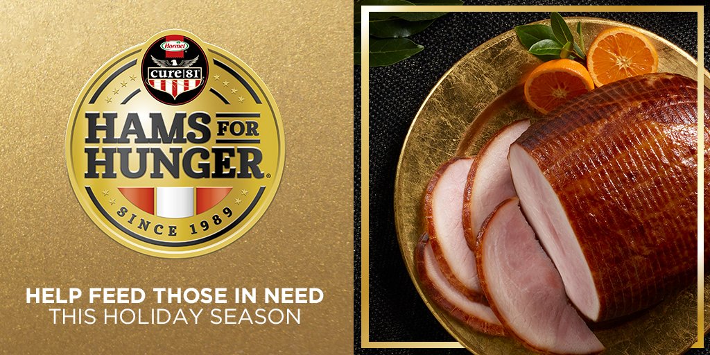 HappyHrProjects's tweet image. Make the holidays golden! Help @HormelFoods give up to $100k to @ConvoyofHope – a global leader fighting food insecurity. Hormel Foods will donate $10 (up to $100k) for every Retweet. #Cure81 #HamsForHunger #AD prn.to/2OMwflC