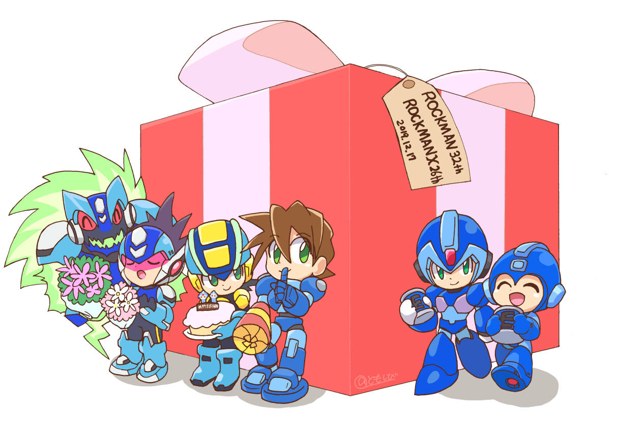 ともしび お誕生日おめでとう とっても簡単なイラストでしかお祝いできないけど ロックマン大好きだよー T Co Z0qwladocb Twitter