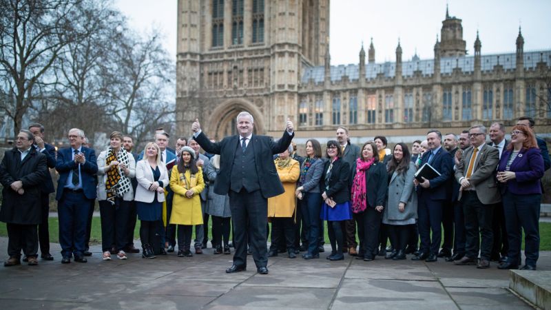 blackfordian1's tweet photo. A 47 strong team of @theSNP  MP's returned to parliament yesterday charged with the task of asserting the right of the people of Scotland to choose their own destiny. We won the election on that basis and that is exactly what we will do. #Indyref2 #Democracy https://t.co/tRuQWTvfHo
