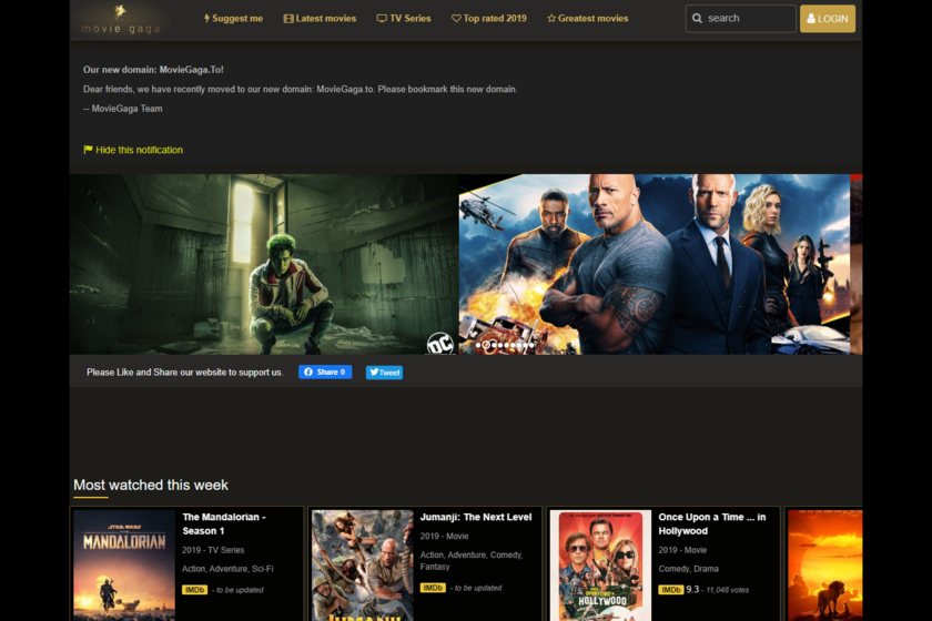 website para ver peliculas