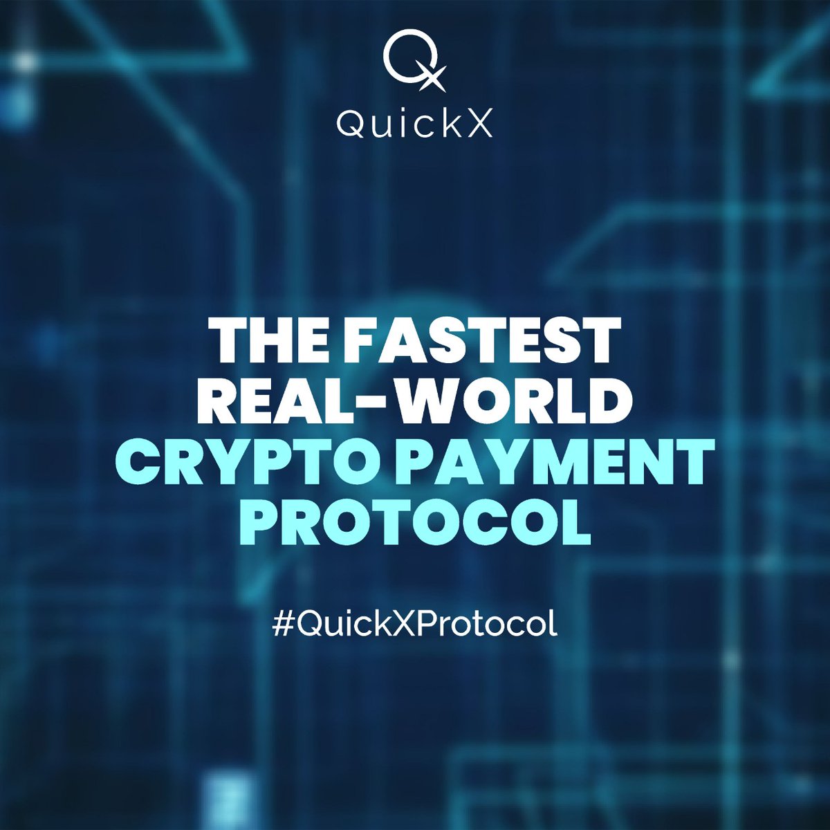Quickxprotocol's tweet photo. #QuickX is a real-world crypto payment protocol that is the safest and the fastest!
Join The Future With Us #QuickXProtocol #Cryptocurrency https://t.co/CPAe42gytn