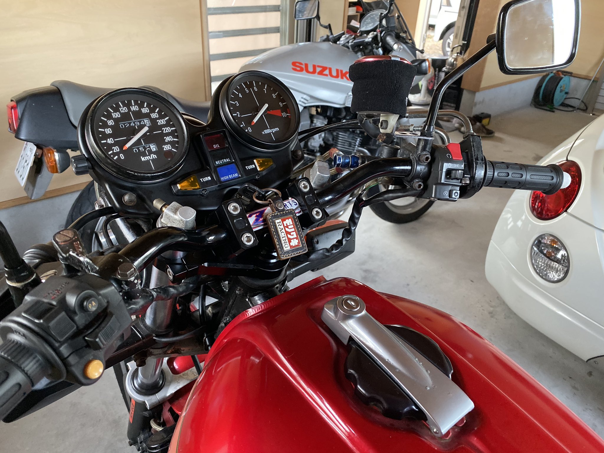 NPROJECT ブラック トップブリッジ CB750F（FC）用 CB750F FC用 社外ハンドル トップブリッジ