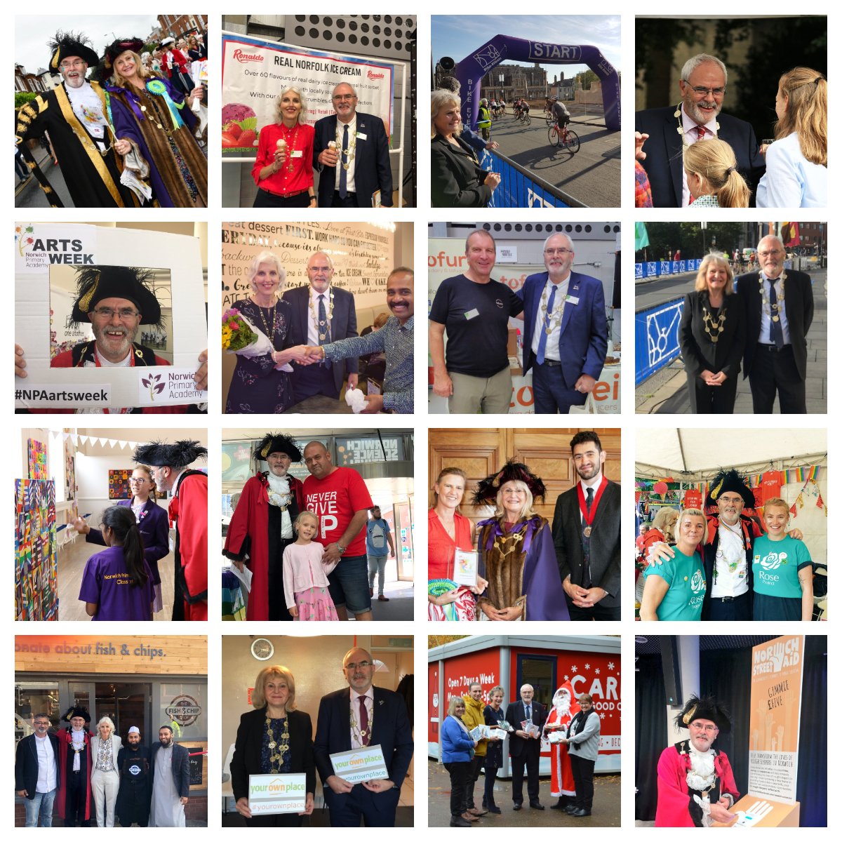 Season’s greetings from the Lord and Mayor and Sheriff of Norwich!

Thank to you all of the groups, businesses and causes who have shared their special occasions with us and helped us raise funds for this year's civic charity.

norwich.gov.uk/civic

#FestiveNorwich2019