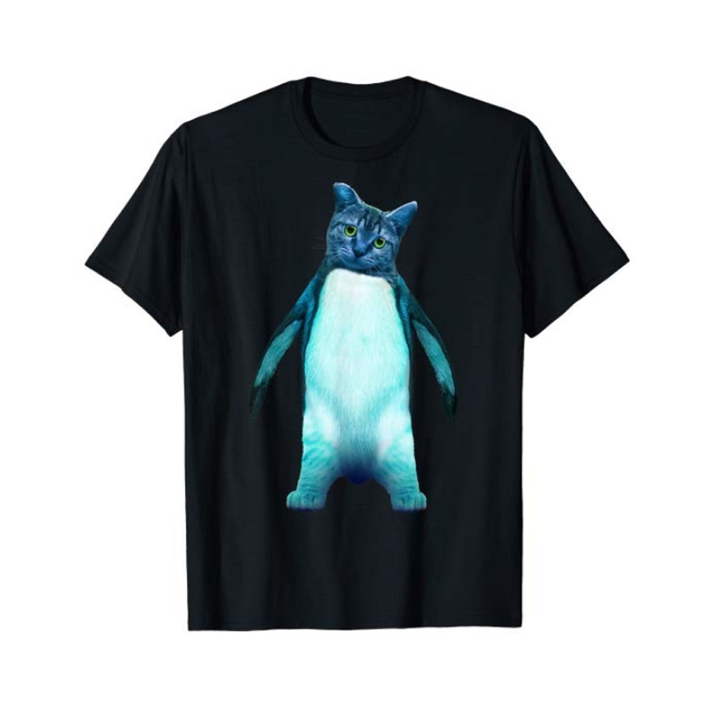EveHow_com's tweet image. Penguin Cat Crazy Funny Weird Awesome Graphic Shirt evehow.com/penguin-cat-cr…