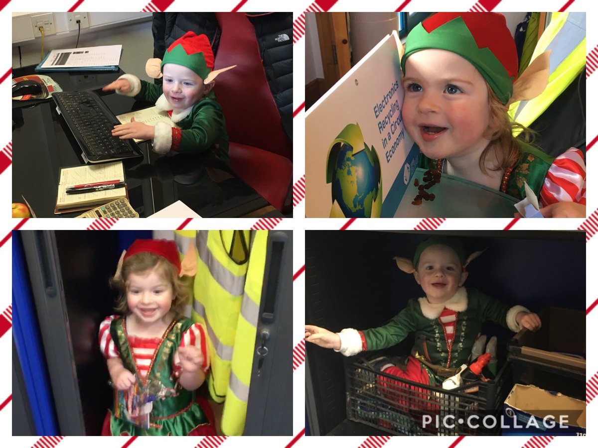 Looks like a few recycling bin rules have been broken here in KMK....but we might just have found the culprits #naughtyelves