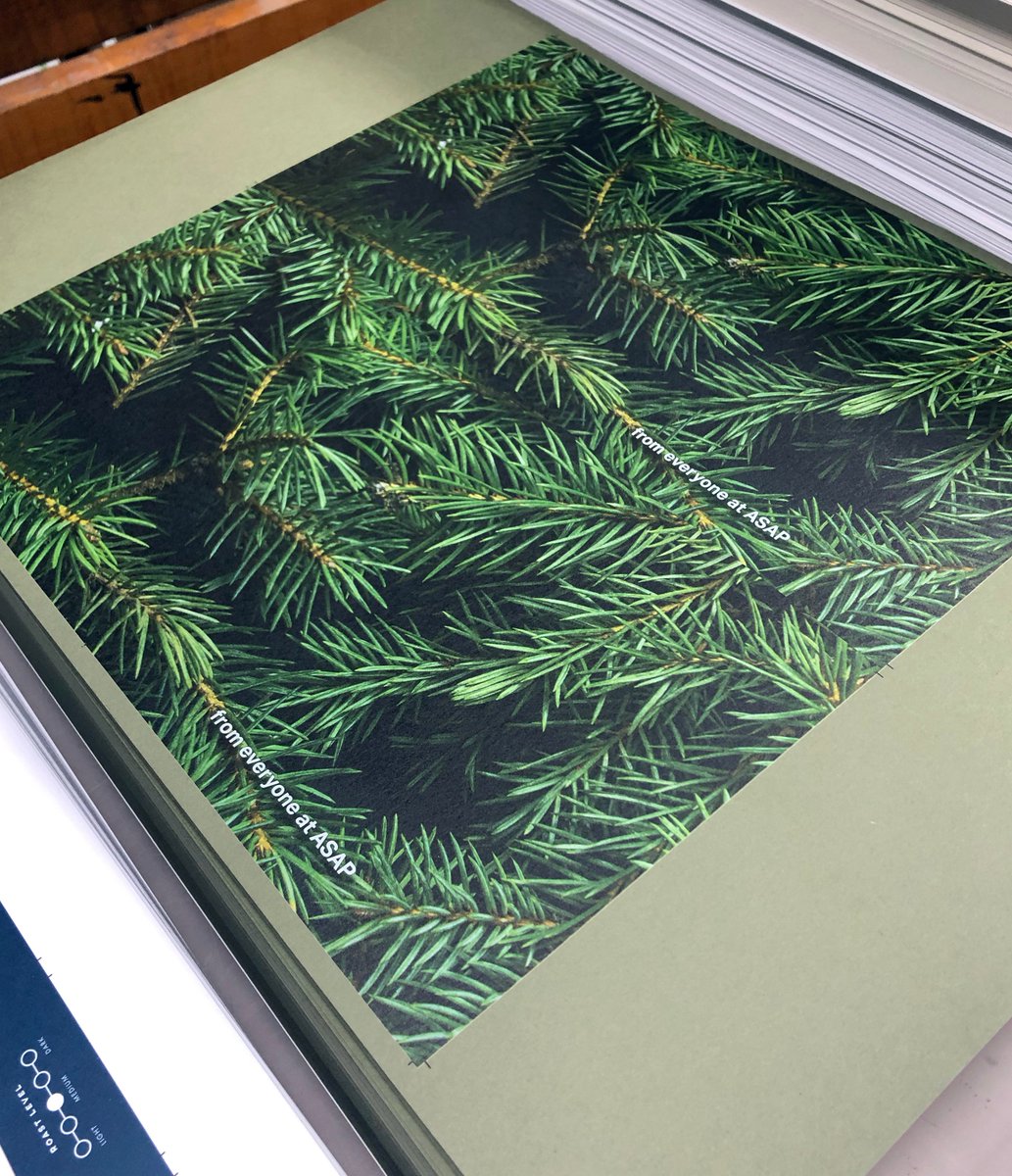 asap_digital's tweet image. ASAP Christmas card is finally in production! 🎅@colorplanpapers @Foilco #print #hpindigo #foilblocking