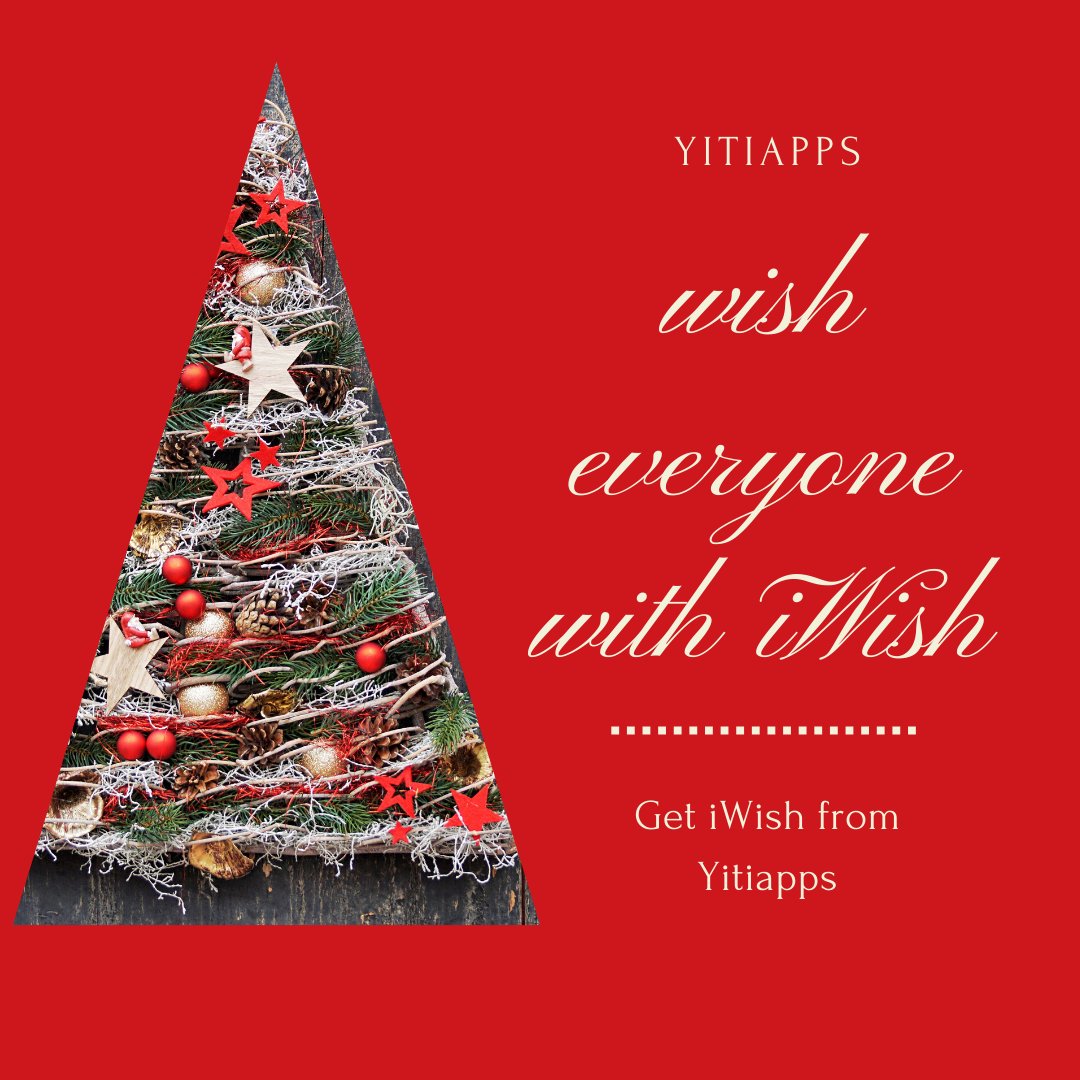 AppsYiti's tweet photo. Say, Merry Christmas in a new way this year. Get "iWish" wish creator from Yiti apps.
visit https://t.co/7jzQtXFJHH
.
.
.
.
#christmas #wishes #ios #iospaidappsfree #appstoreapps #iwish #yitiapps https://t.co/YGZUYKj0CN