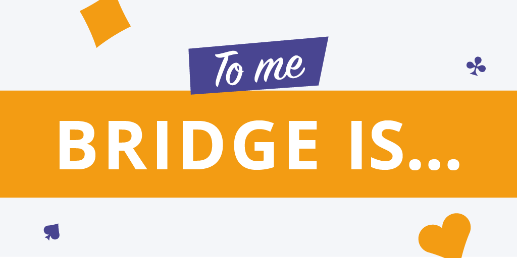 Funbridge's tweet photo. "To me, Bridge is..." Complete the sentence! ๐
#Funbridge #bridge #bridgecardgame #bridgecard #bridgecards #cardgame #cardsgame #cardsgames #playbridge #bridgeplayer #onlinegame #duplicatebridge #gameofbridge https://t.co/qhZ6hYw6xL