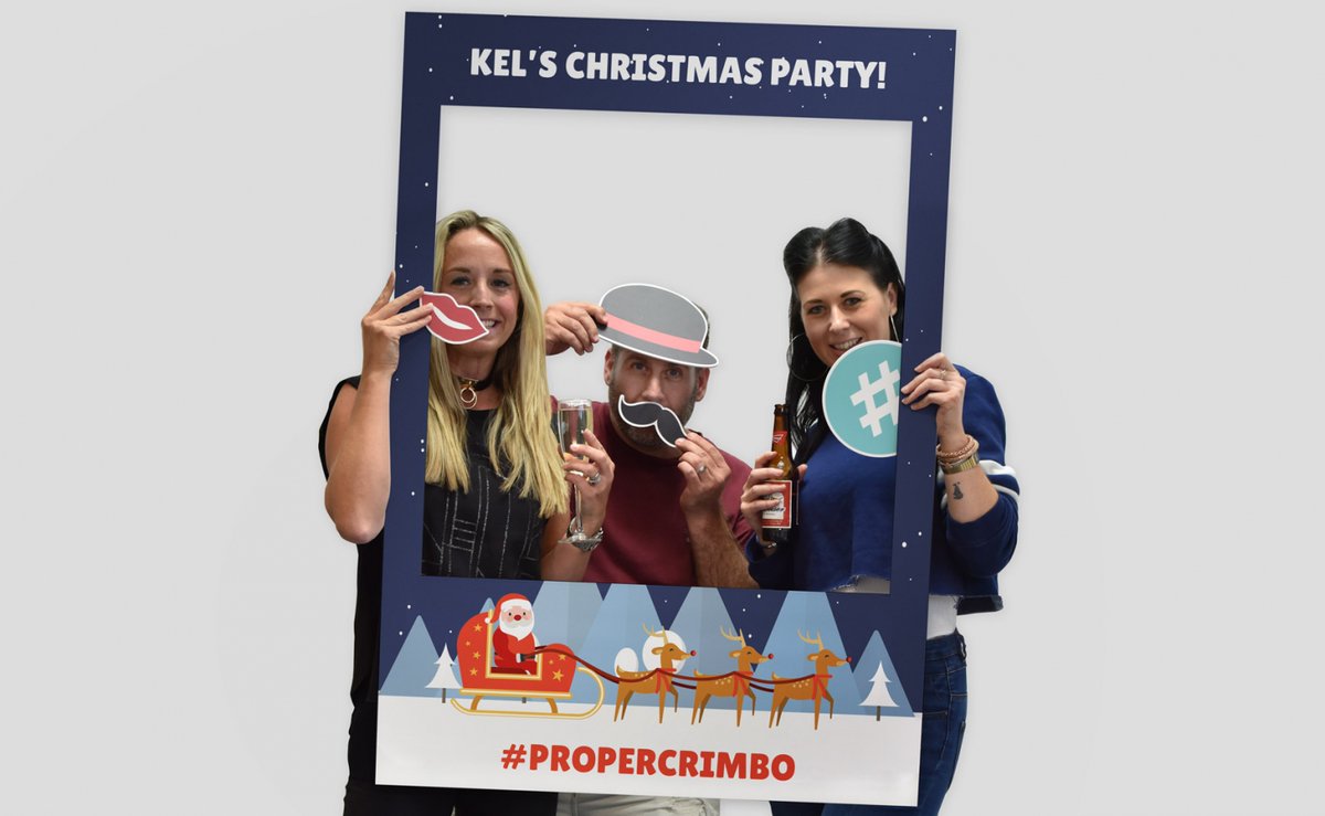 Do you have a Staff Christmas Party this week? Order a festive selfie frame for just £50.00, call or email us for more information.