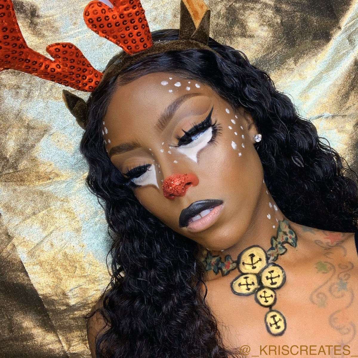 _xKRISx_'s tweet photo. DAY 17
Rudolph π¦β£οΈ
#holidaymakeup #31daysofmakeup #rudolphmakeup #reindeermakeup #mua #sfx #theatricalmakeup https://t.co/CtaqXGYkko
