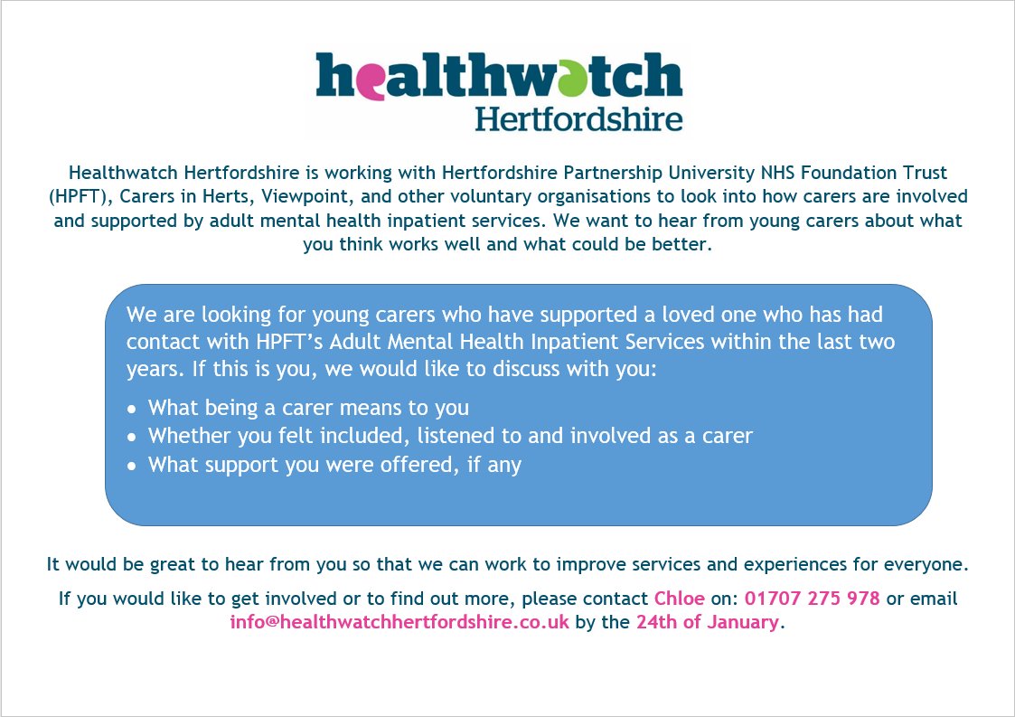 Healthwatch Herts tweet media